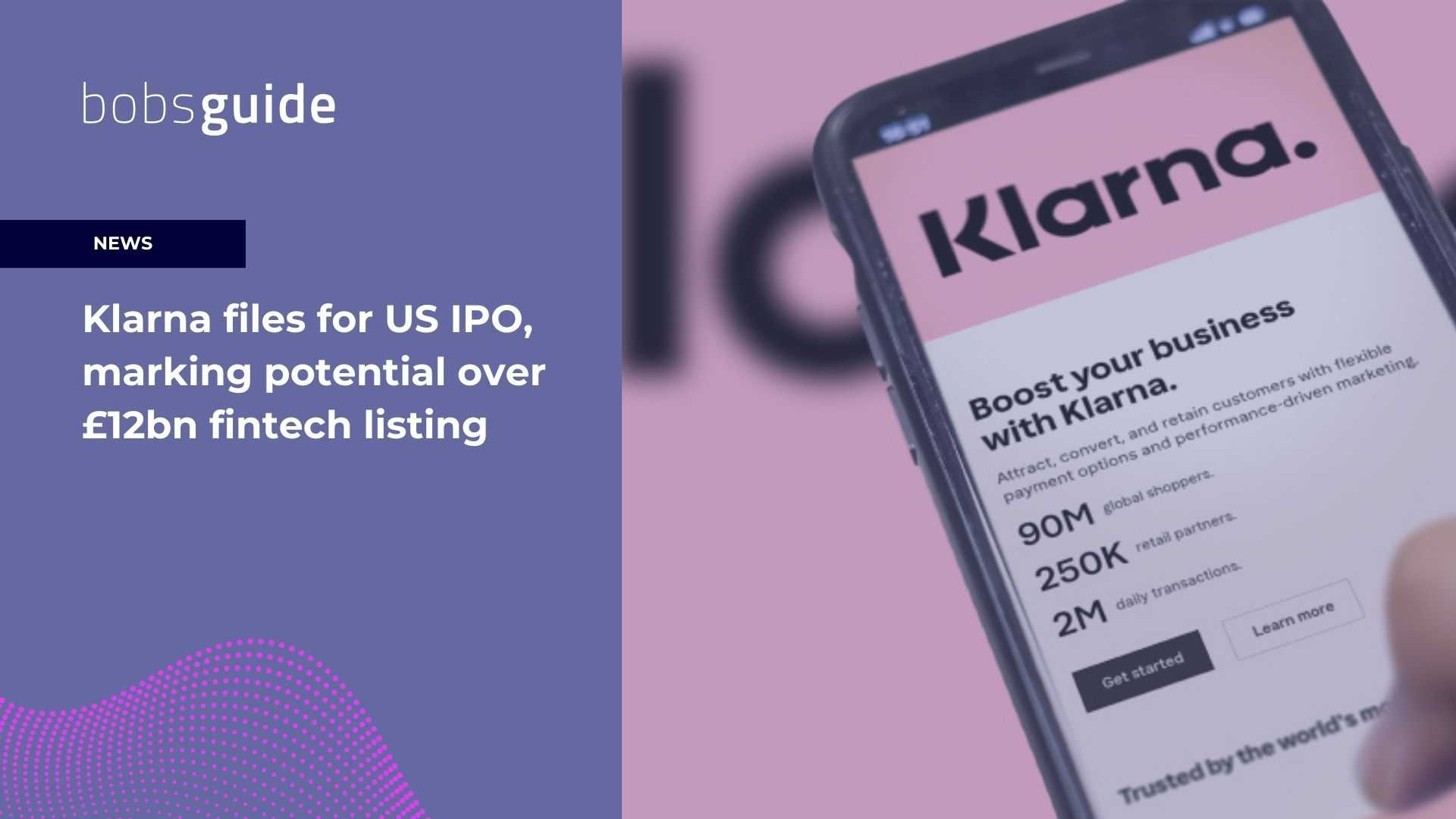 Klarna Fintech Ipo Announcement
