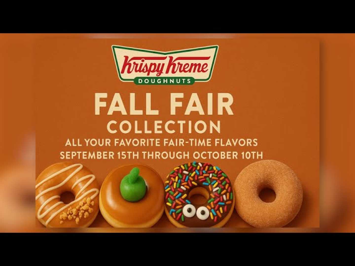 Krispy Kreme Fall Fair Collection Doughnuts