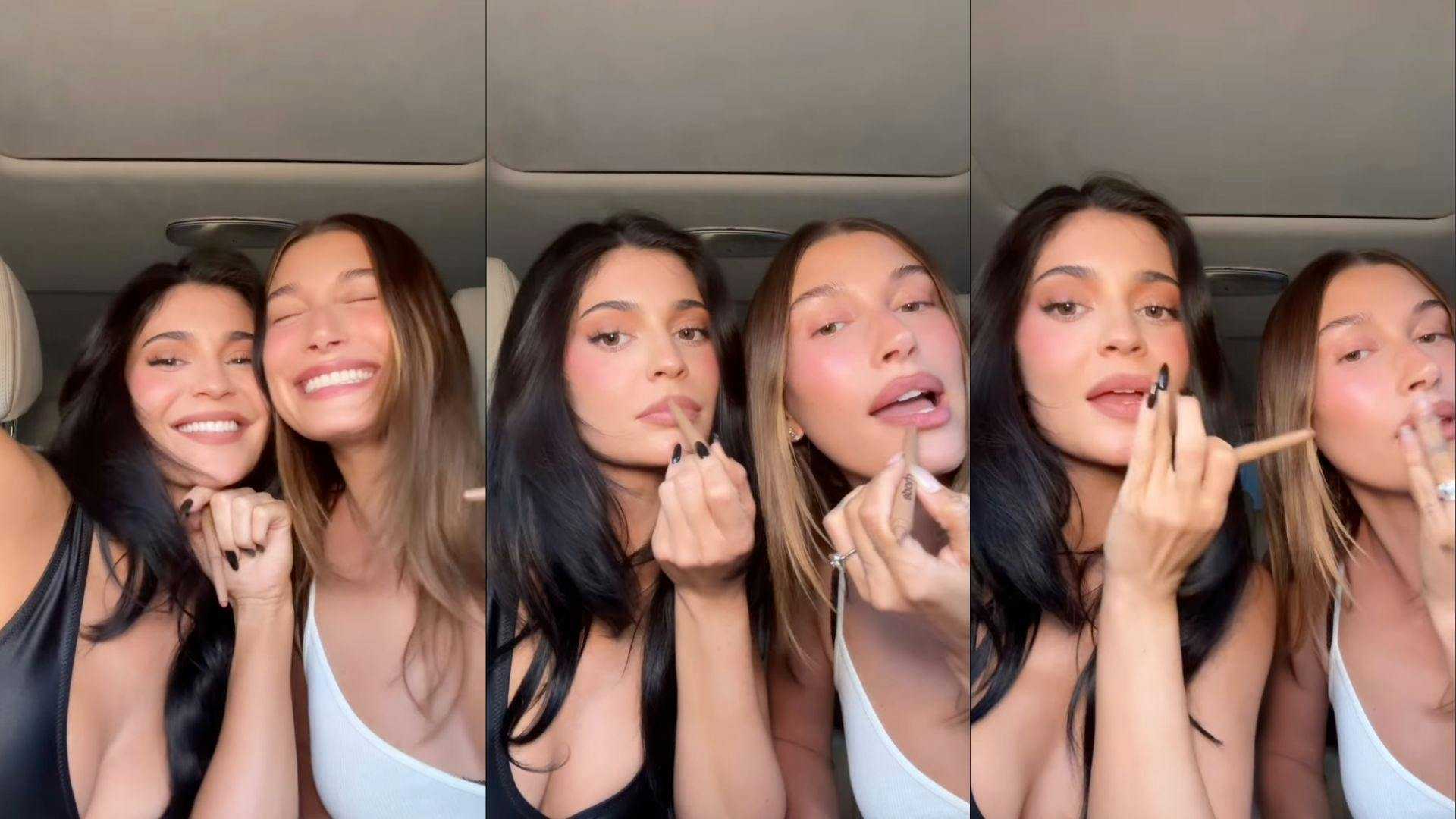 Kylie Jenner And Hailey Bieber Makeup Video