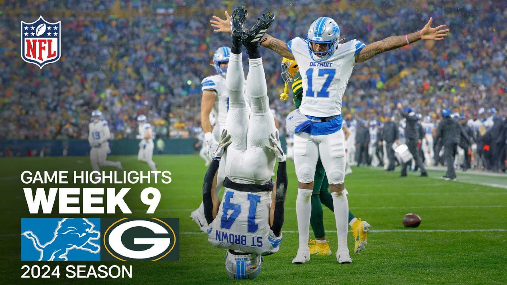 Lions Vs Packers Game Highlights