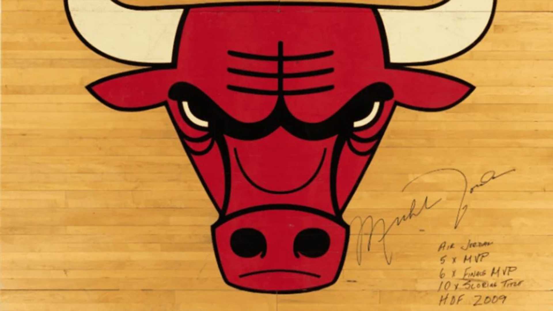 Logan Paul Michael Jordan Signed Floor Piece