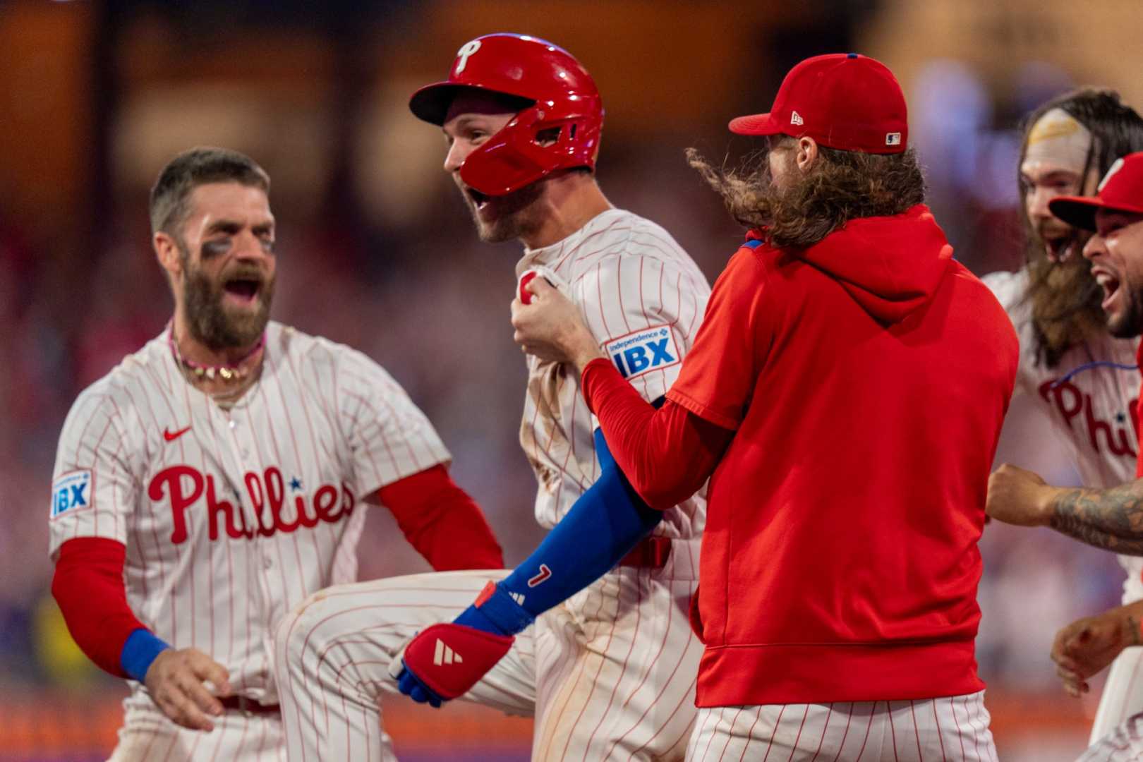 Lou Trivino And Tim Mayza Phillies Teammates