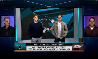 Macklin Celebrini And Will Smith Hockey Practice