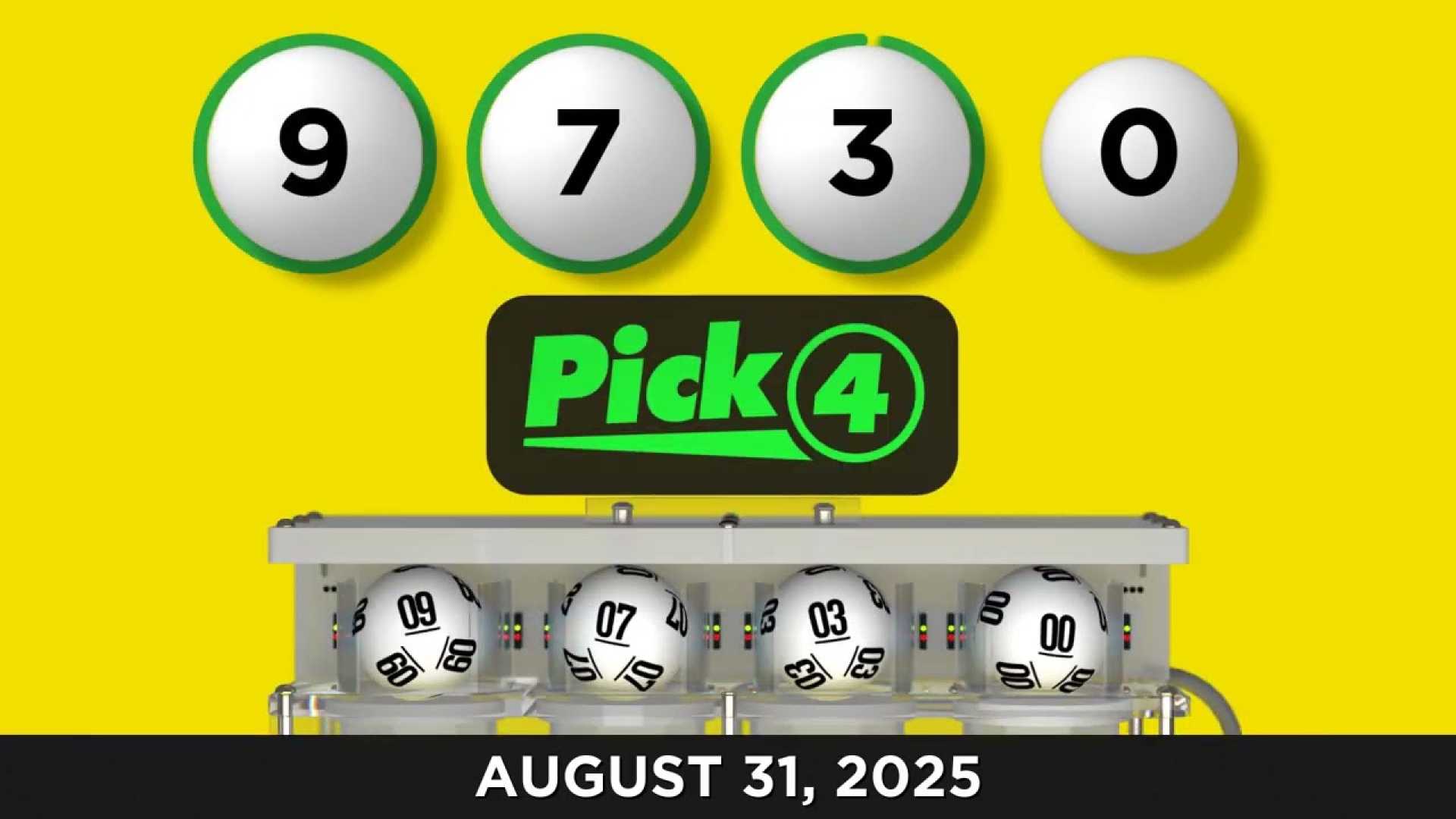 Maryland Lottery Winning Numbers August 31 2025