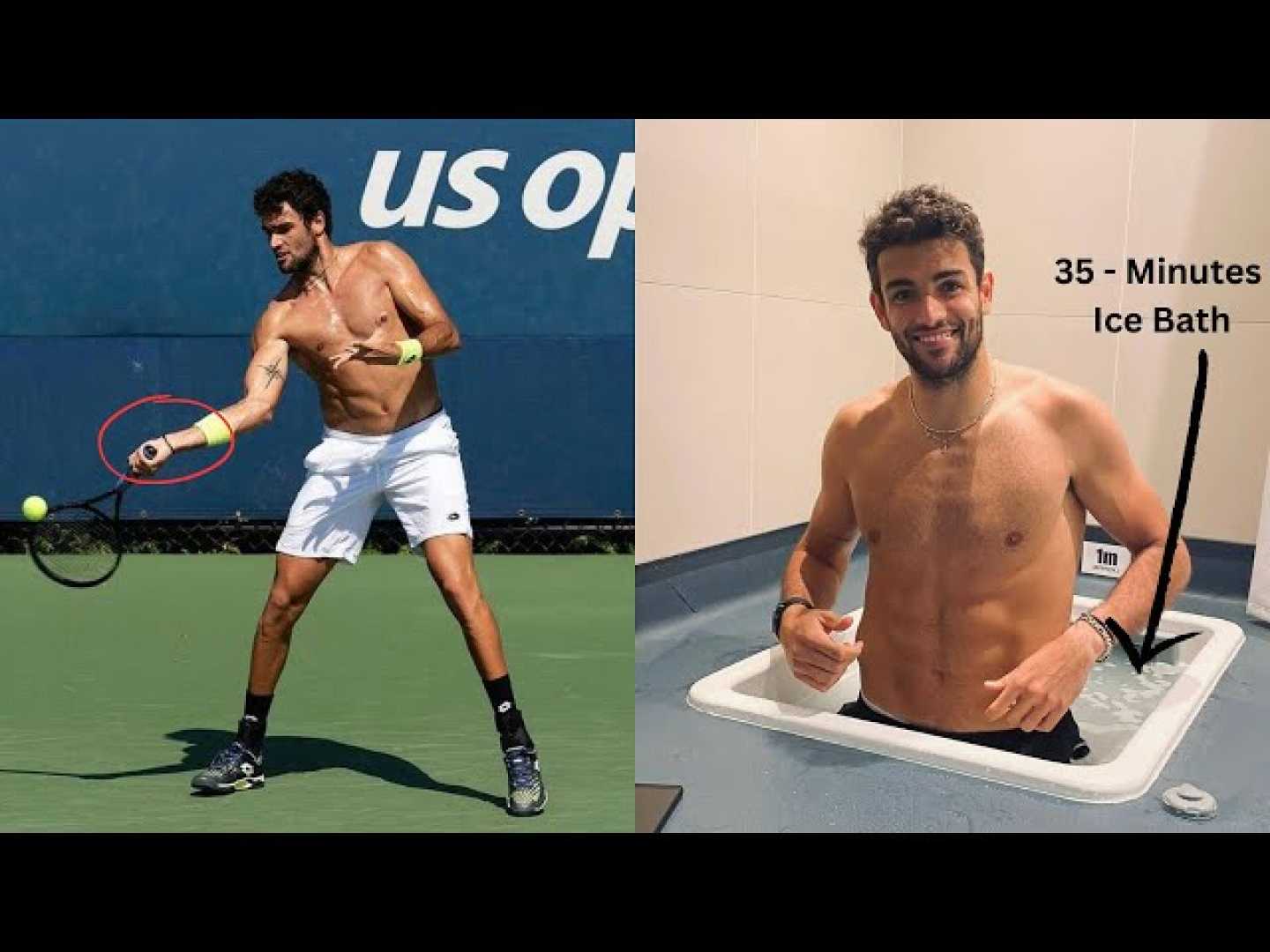 Matteo Berrettini Tennis Training