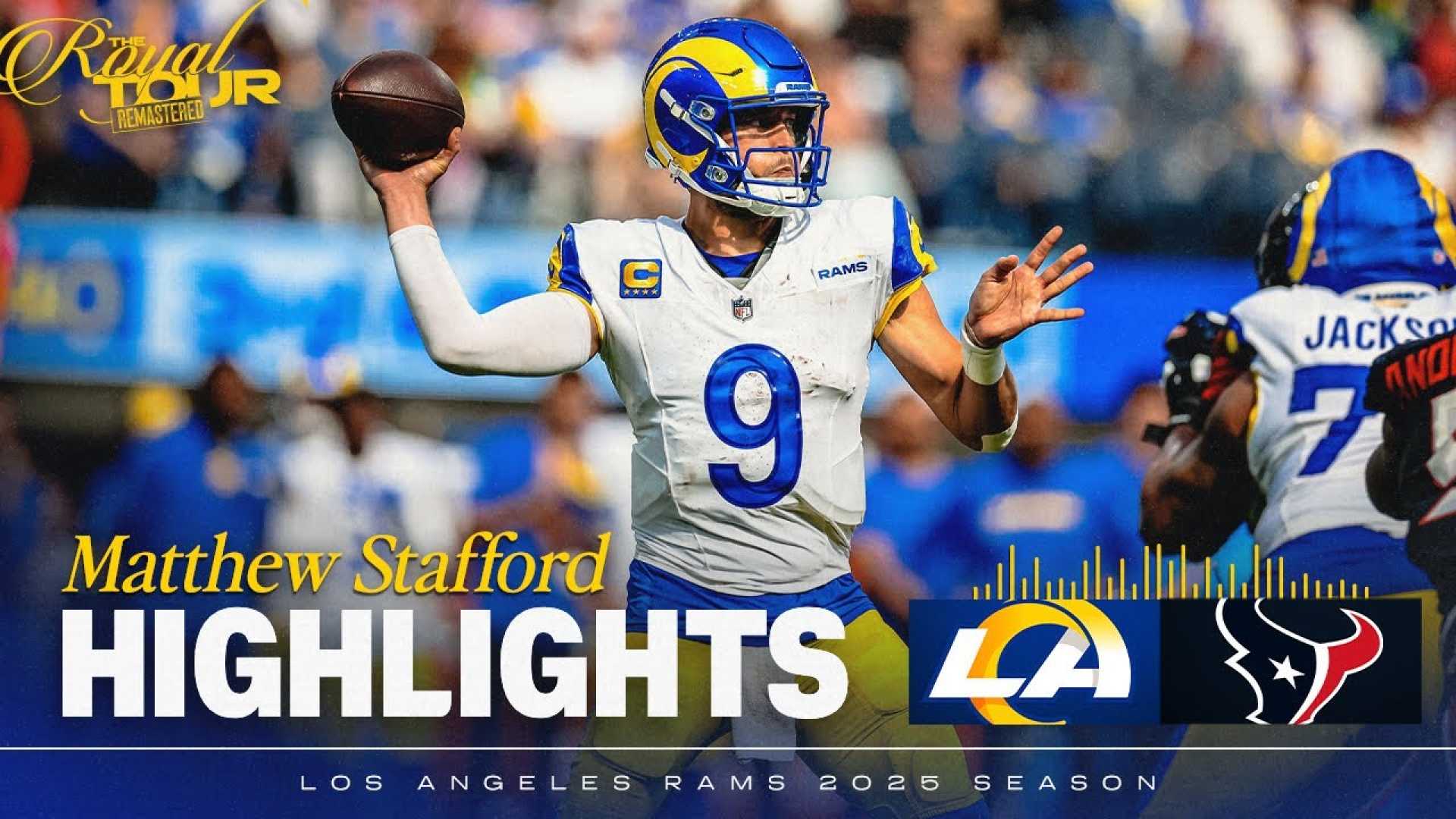 Matthew Stafford Rams Texans Game