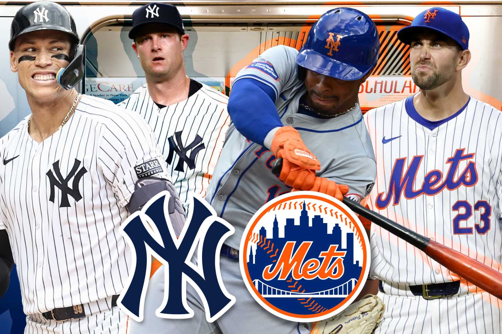 Mets Yankees Subway Series Baseball