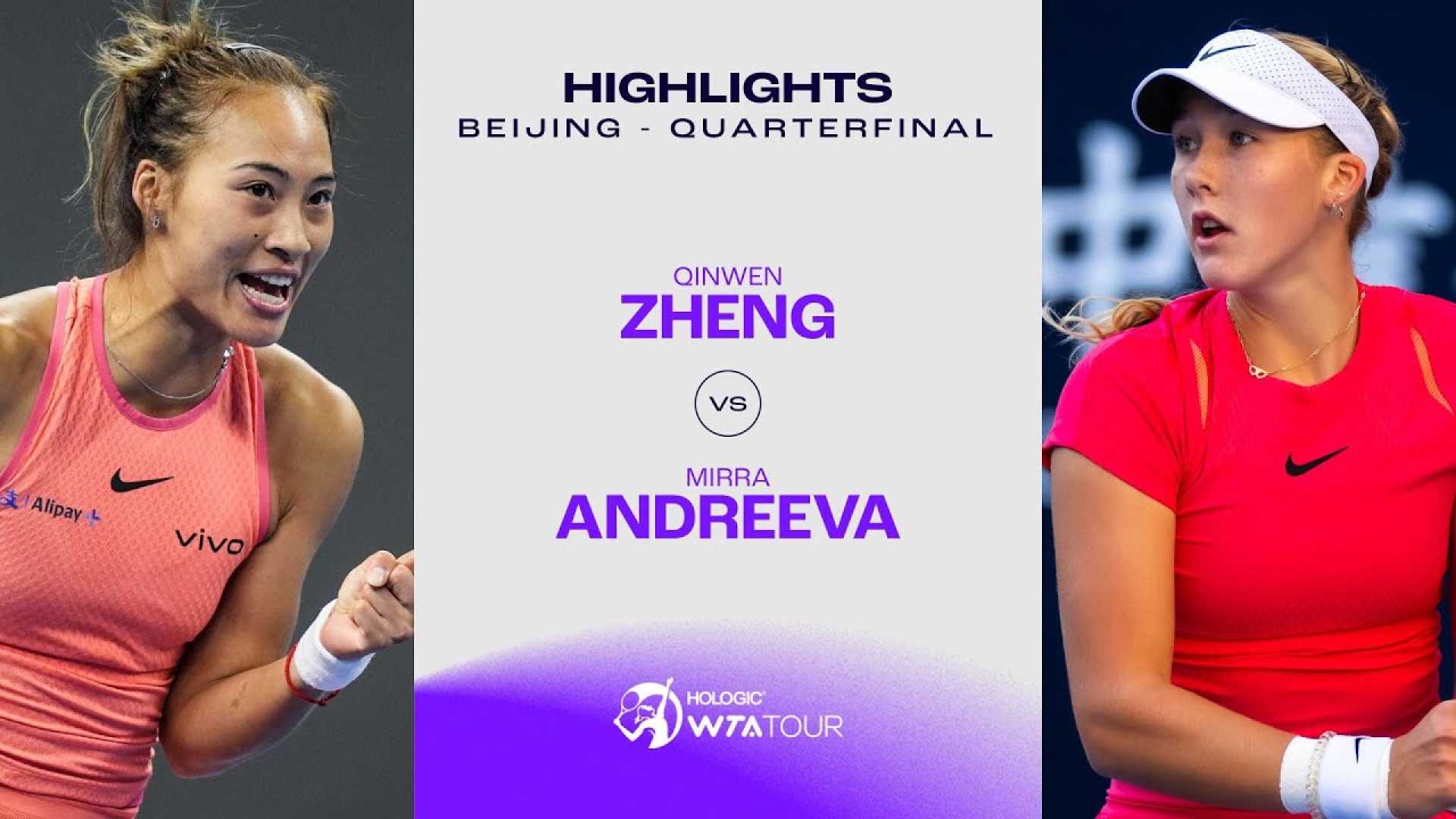 Mirra Andreeva Tennis Match Beijing