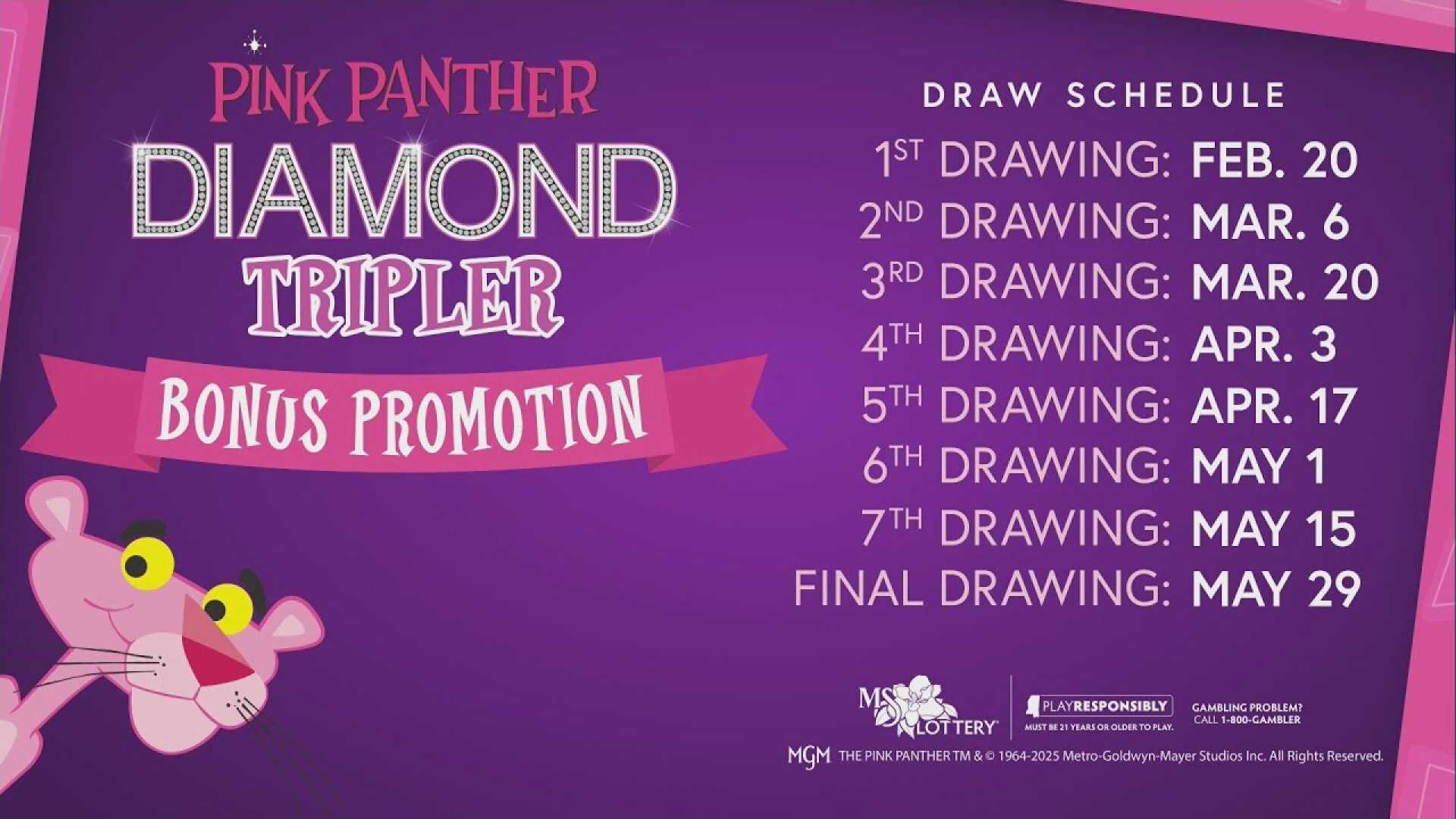 Mississippi Lottery Pink Panther Promotions