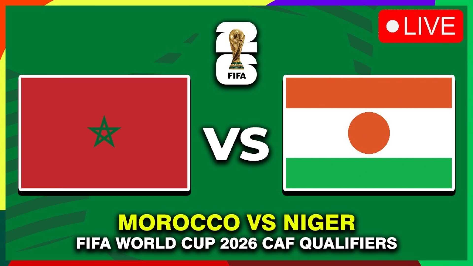Morocco Niger World Cup Qualifier Match