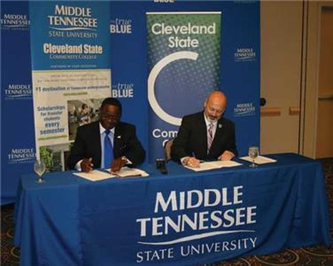 Mtsu President Sidney A. Mcphee And Charlie Kirk