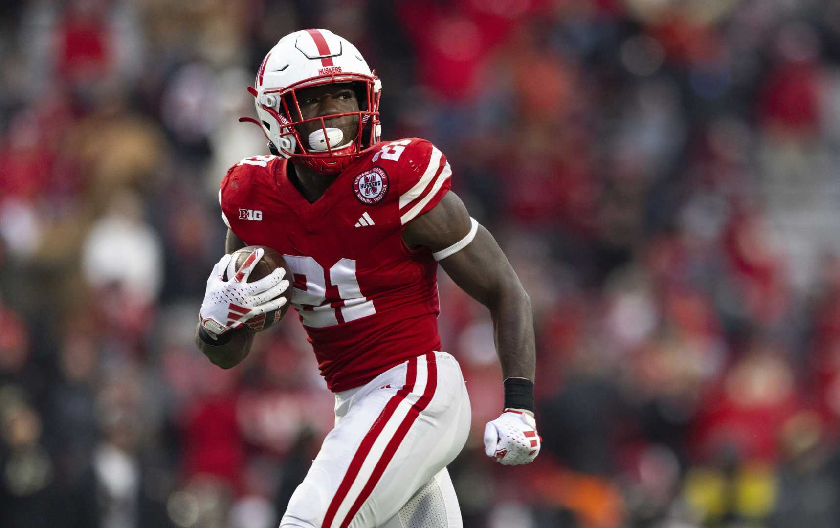 Nebraska Running Back Emmett Johnson Football