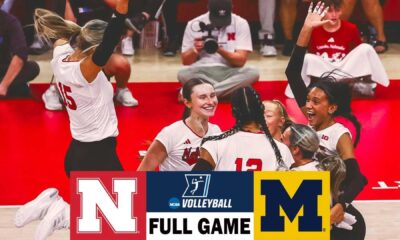 Nebraska Volleyball Team Vs Michigan Match