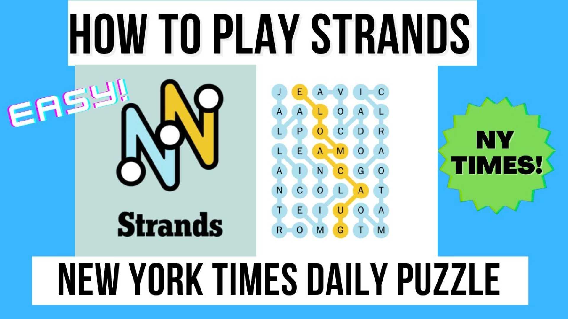 New York Times Strands Puzzle Gameplay Tips