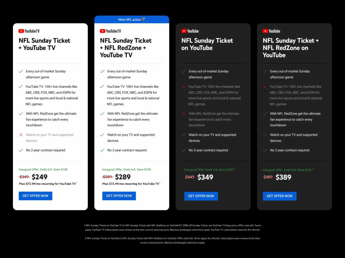 Nfl Sunday Ticket Package Pricing Options