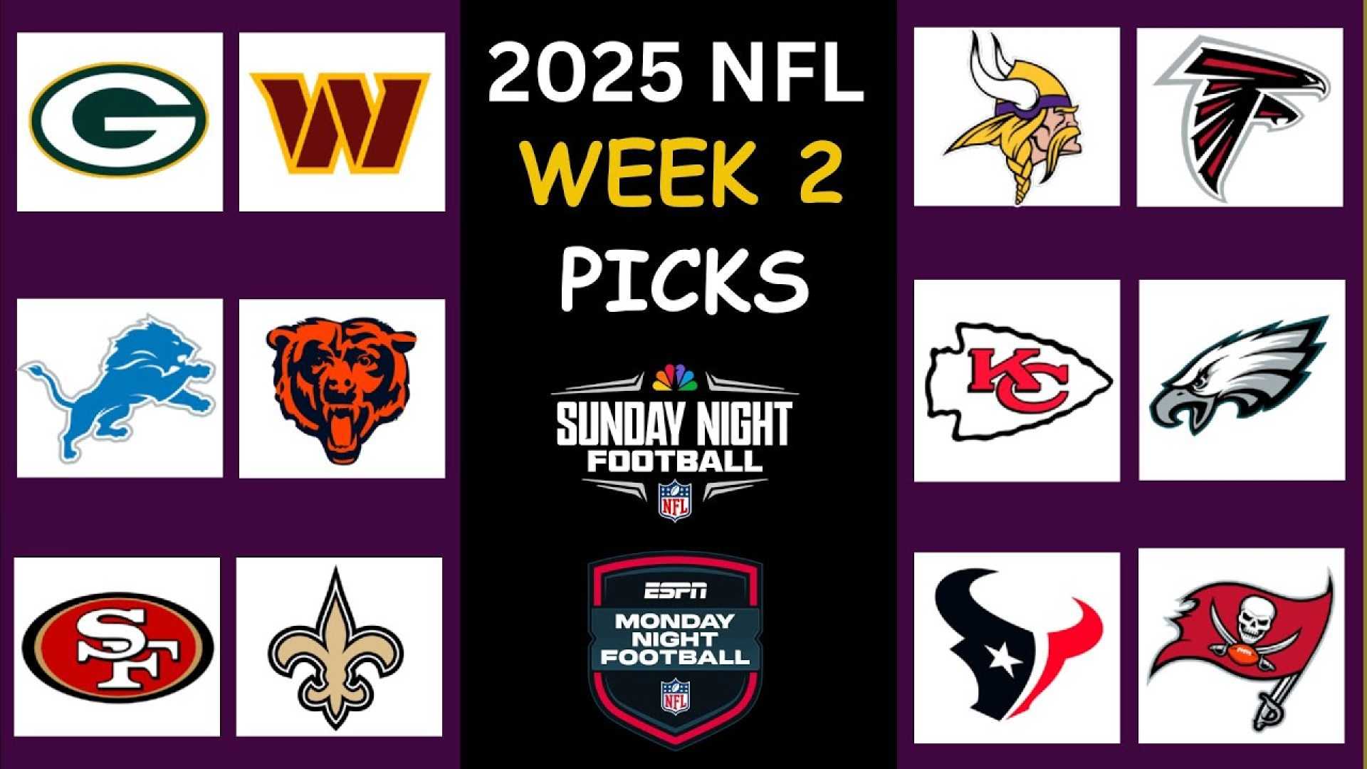 Nfl Week 2 2025 Matchups