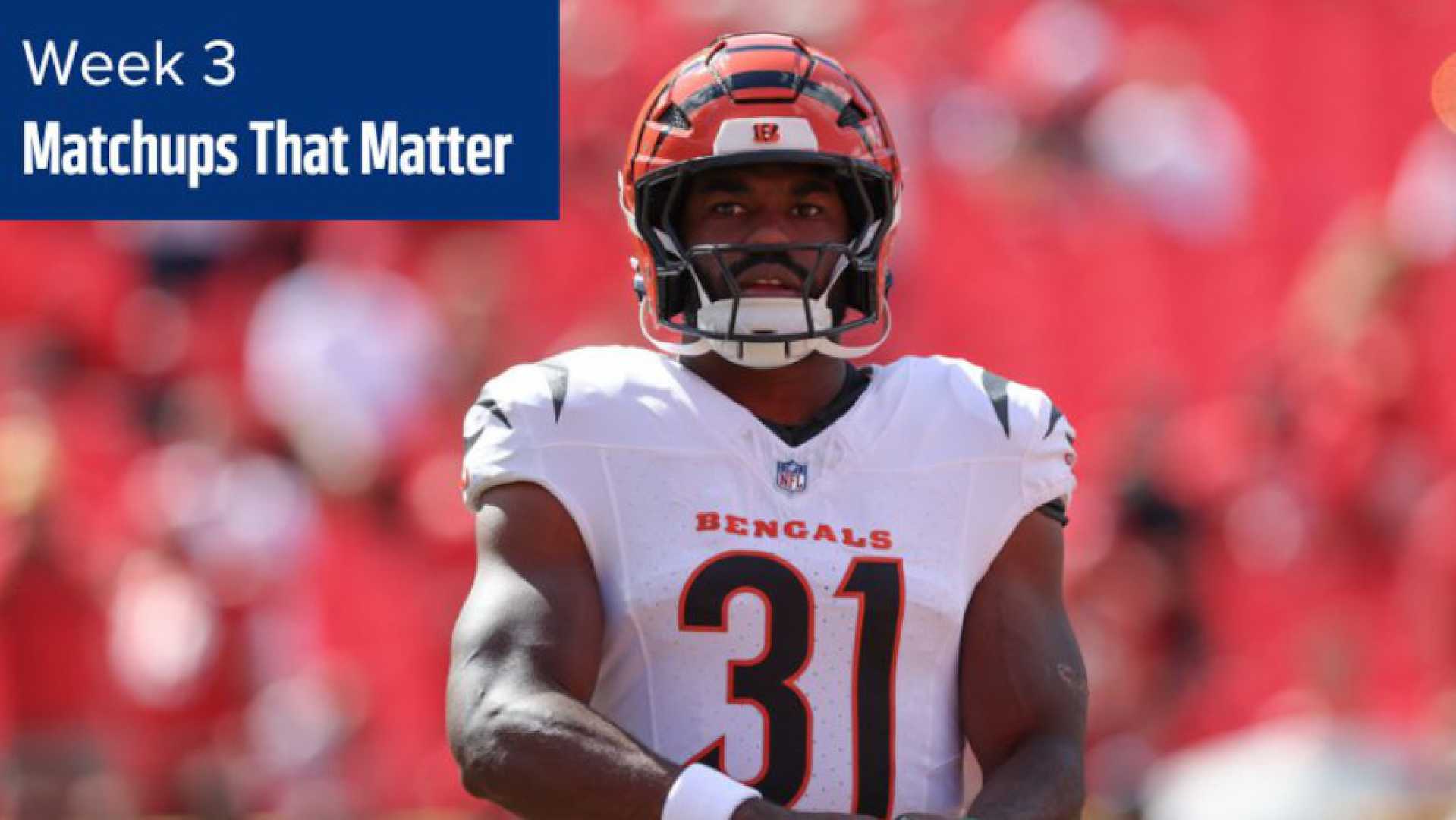 Nfl Week 3 Matchups Fantasy Players