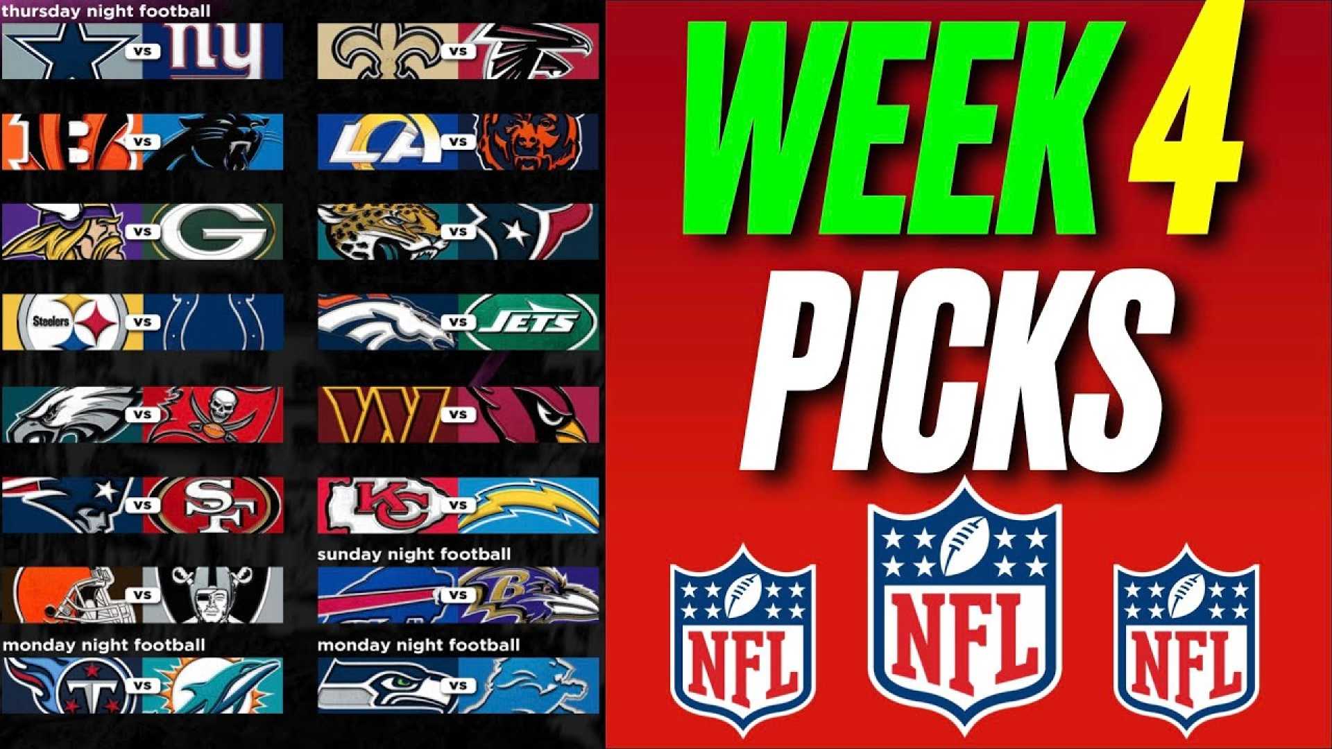 Nfl Week 4 Matchups And Predictions