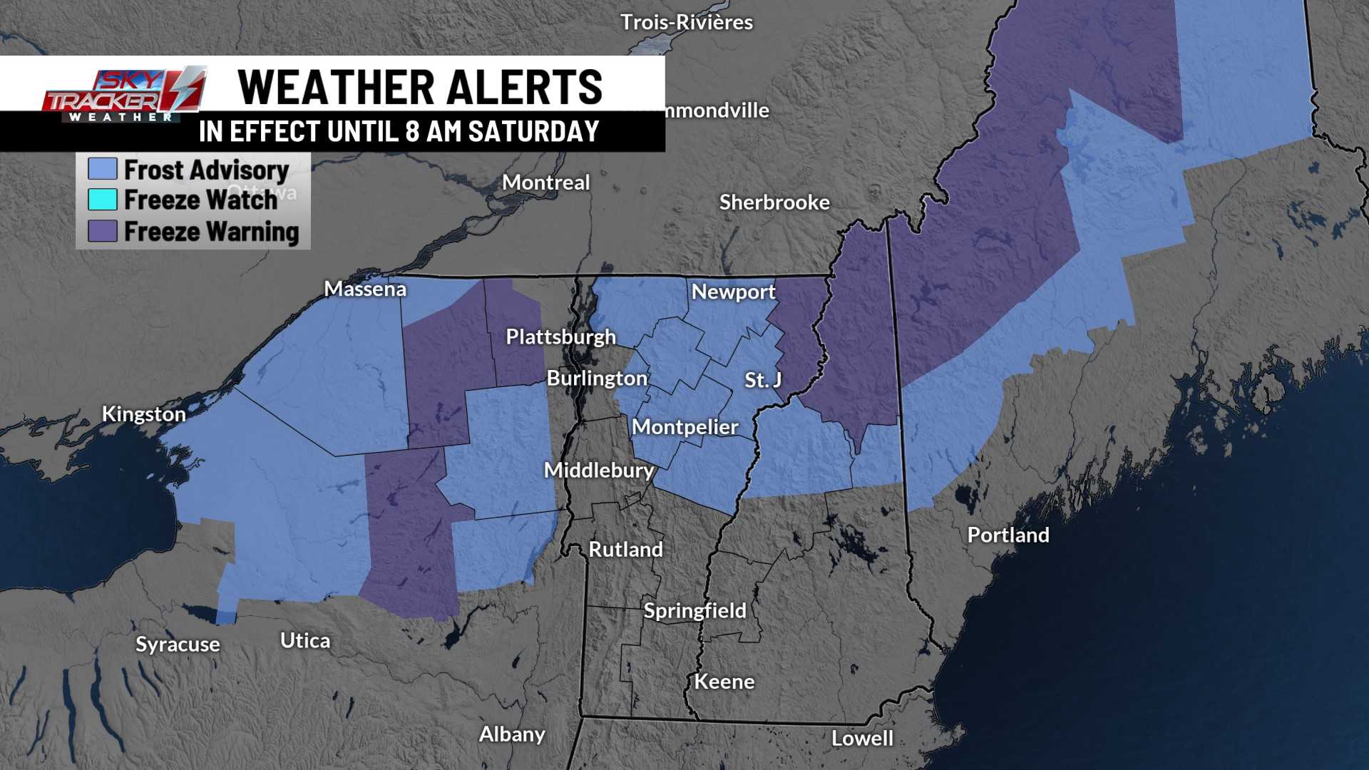 Northeast Freeze Warning Weather Forecast