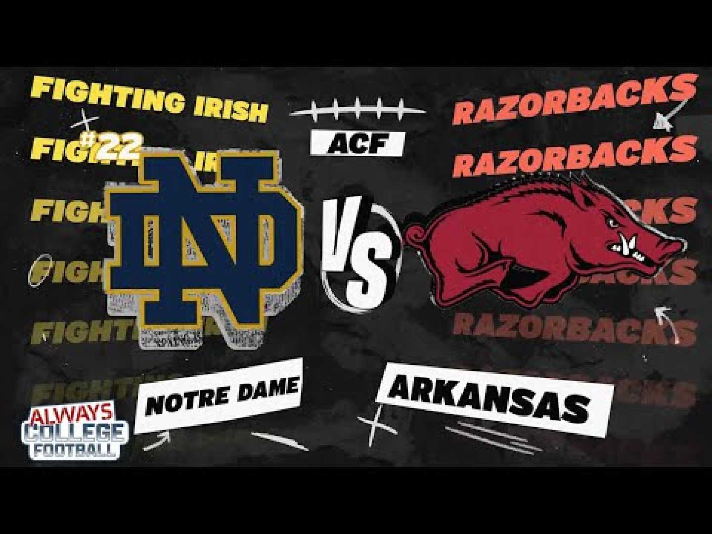 Notre Dame Arkansas College Football Game