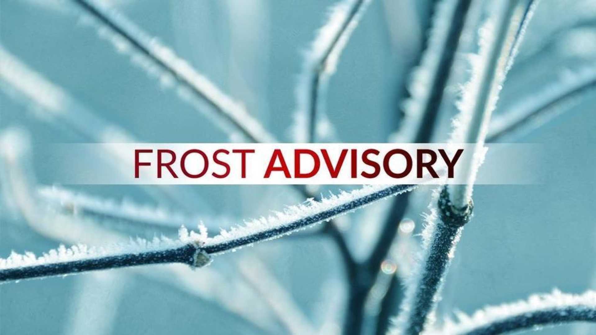 Oneida County Frost Advisory