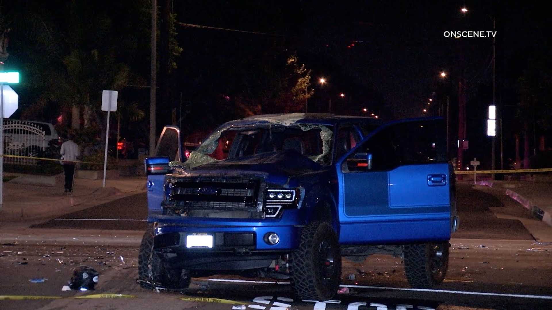 Ontario Highway Crash Motorcycle Pickup Truck