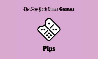 Pips Game Logo And Dominoes