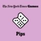 Pips Game Logo And Dominoes