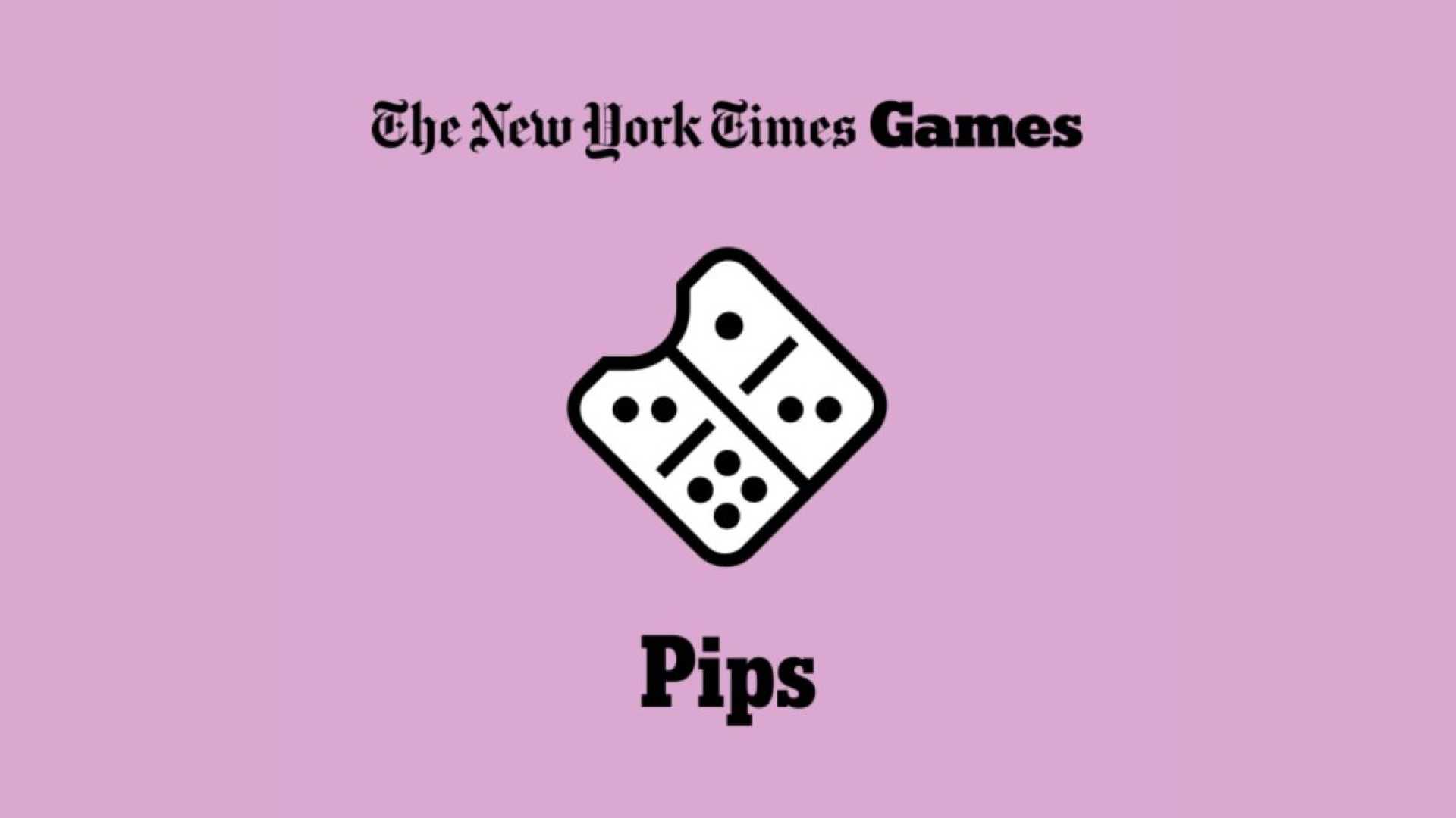 Pips Game Logo And Dominoes
