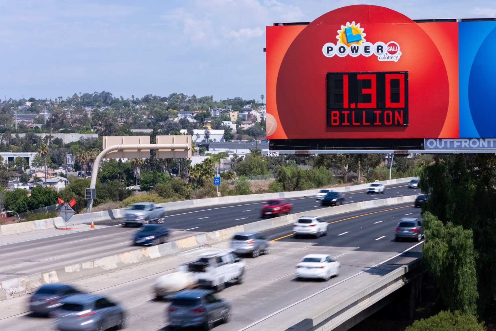 Powerball Jackpot Billboard San Diego