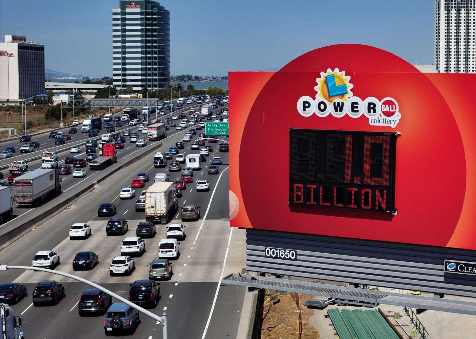 Powerball Lottery Prize Billboard California