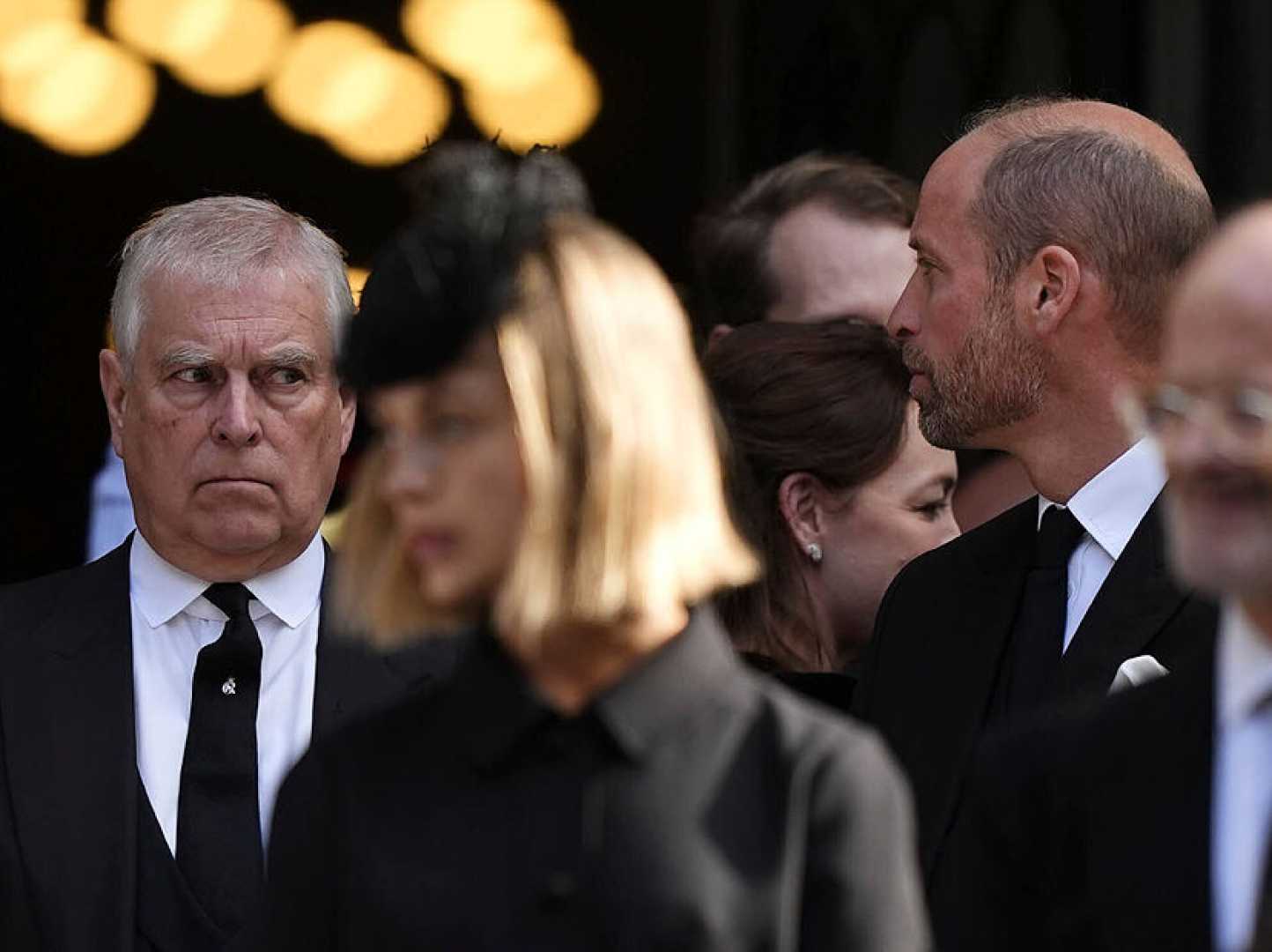 Prince William And Prince Andrew Family Funeral