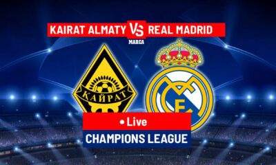Real Madrid Vs Kairat Almaty Champions League