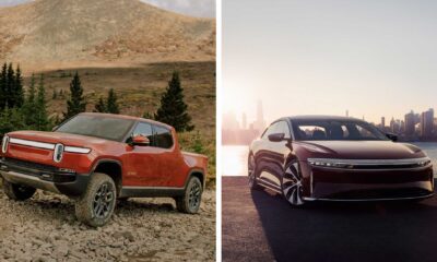 Rivian And Lucid Electric Vehicles