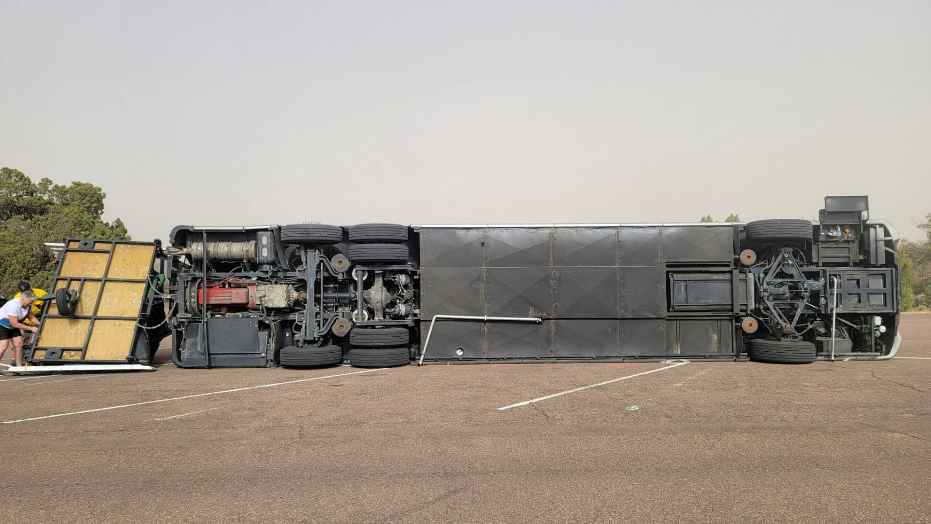 Rv Accident Strong Winds Tragedy