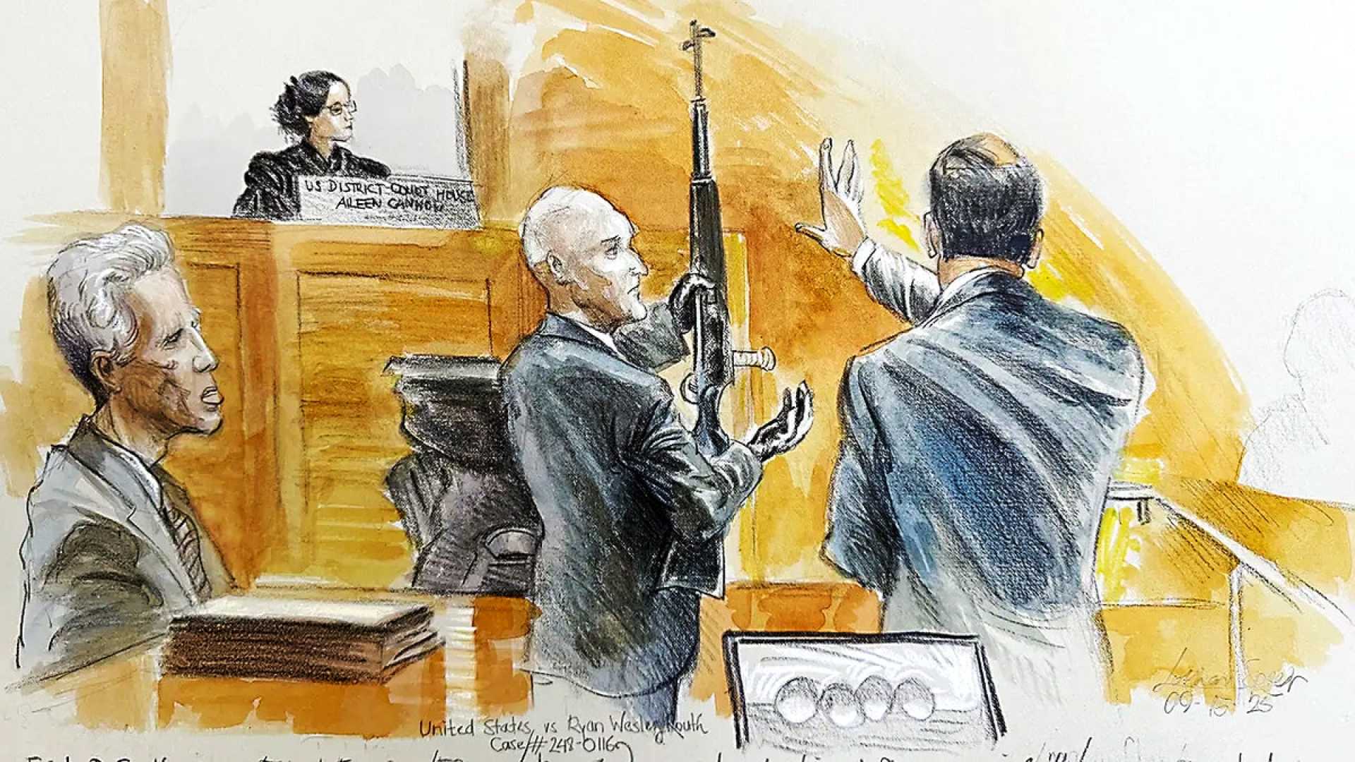 Ryan Routh Trial Courtroom Sketch