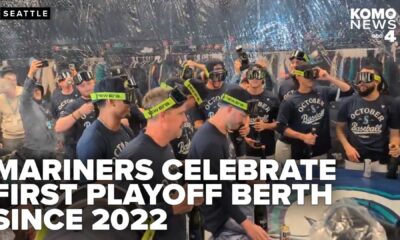 Seattle Mariners Baseball Team Celebration
