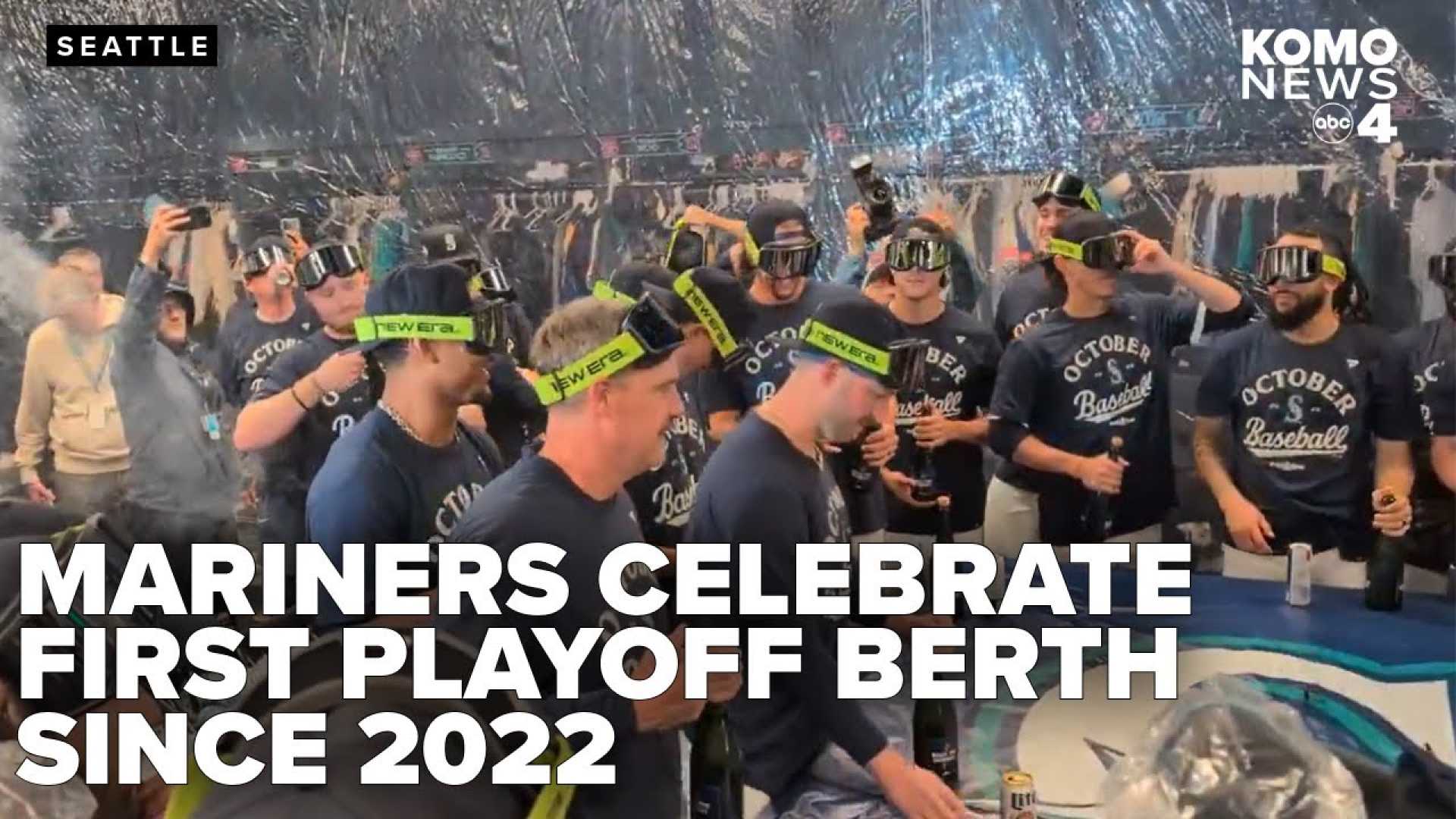 Seattle Mariners Baseball Team Celebration