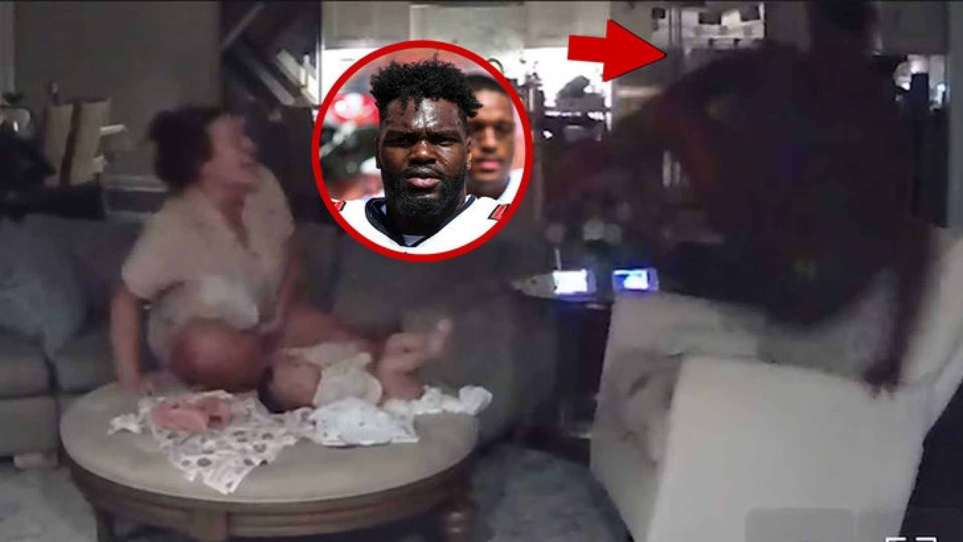 Shaquil Barrett Diaper Change Video