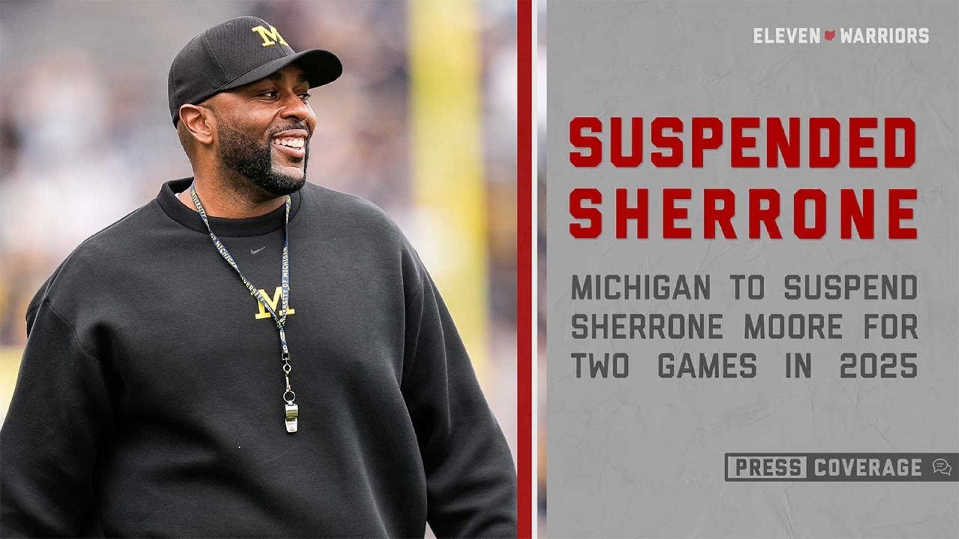 Sherrone Moore Michigan Football Suspension