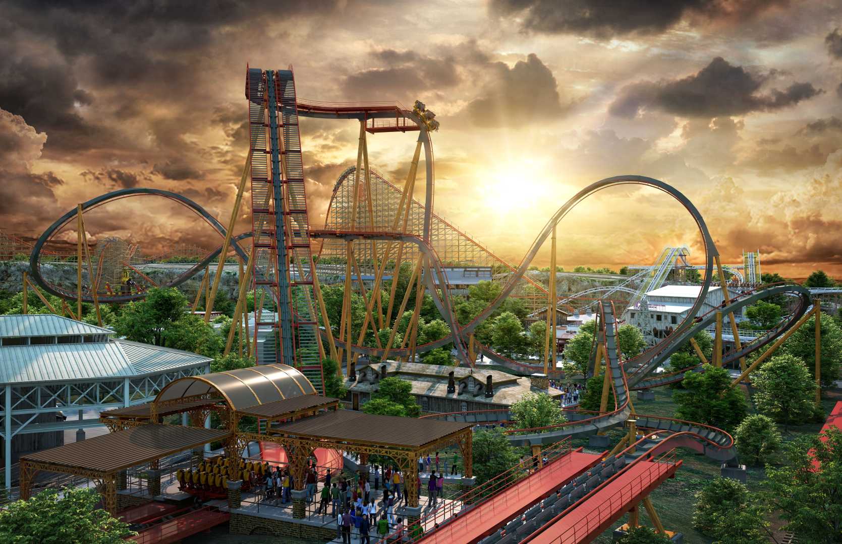 Six Flags Roller Coaster Attendance Drop