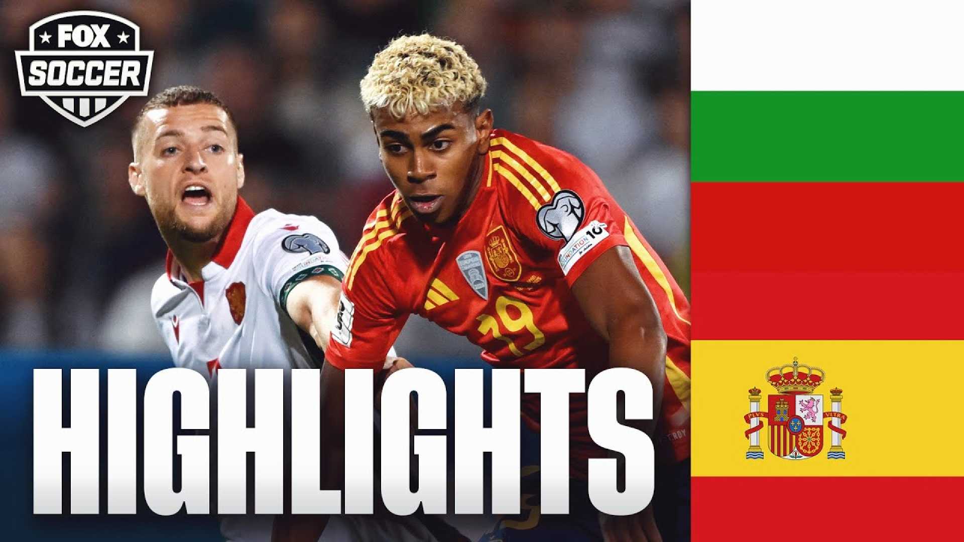 Spain National Football Team Bulgaria World Cup