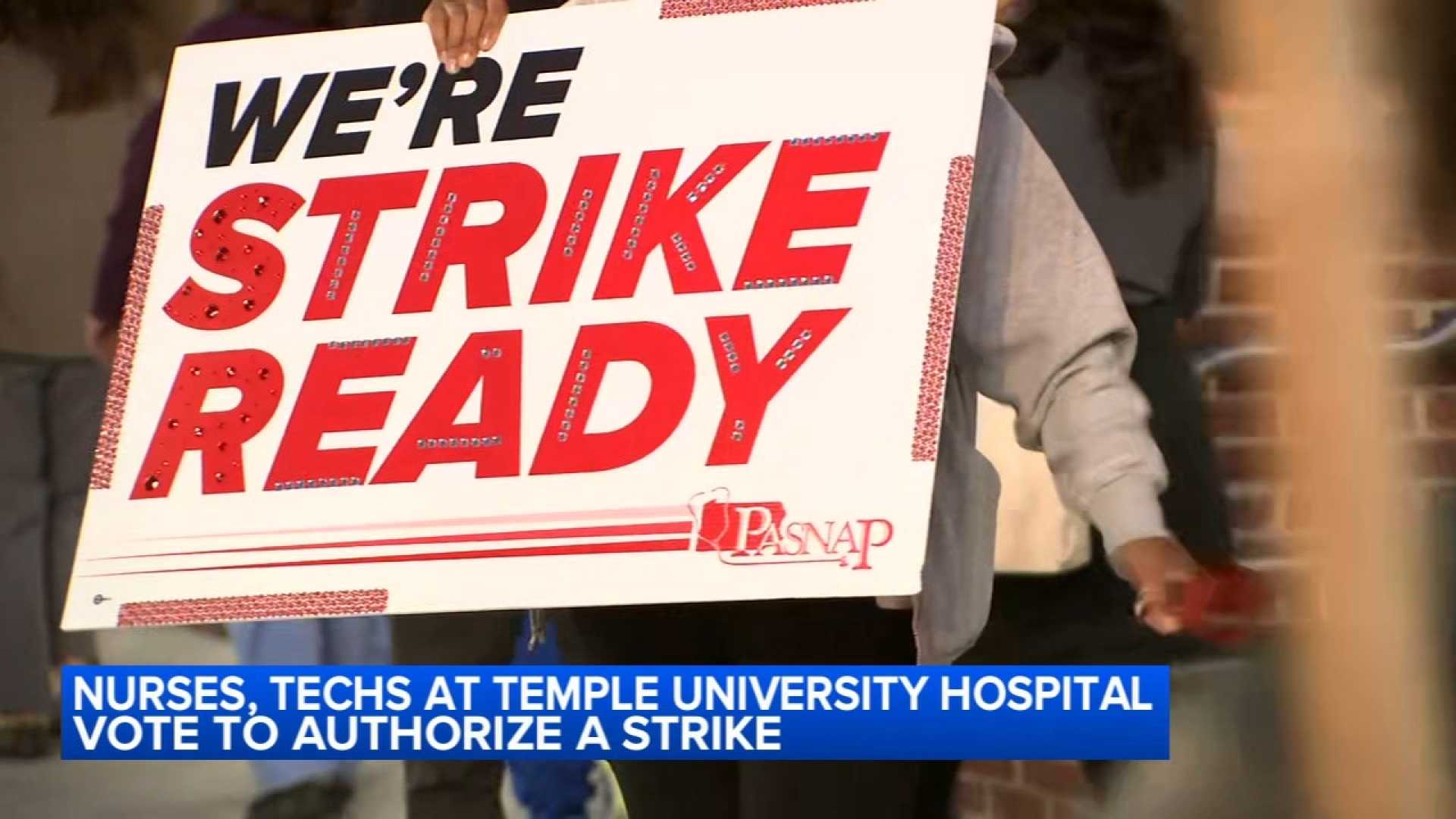 Temple University Hospital Nurses Strike Authorization