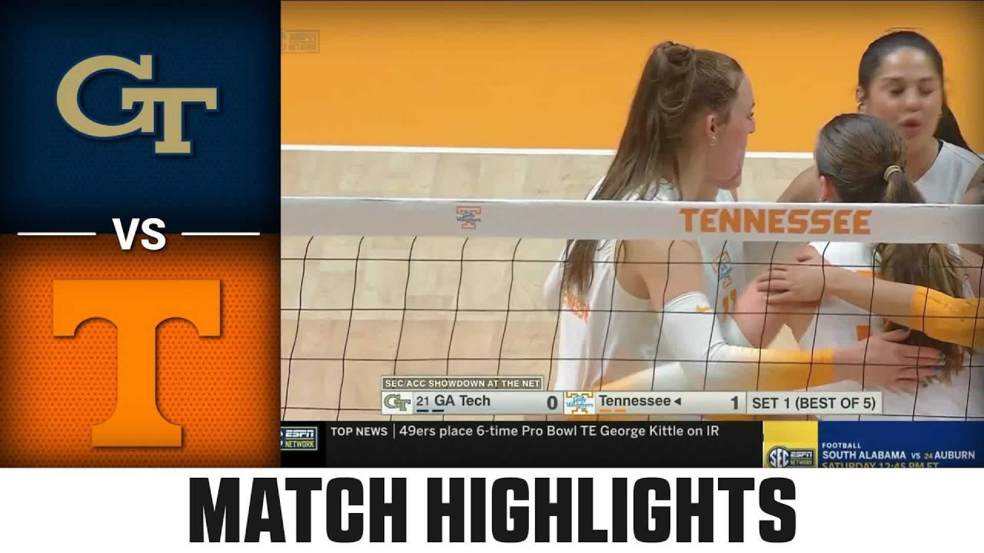 Tennessee Volleyball Georgia Tech Showdown