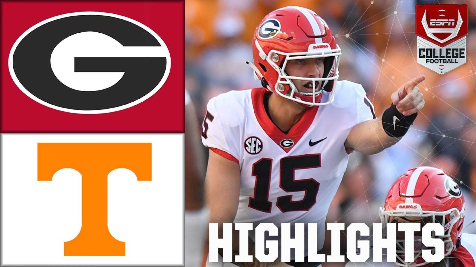 Tennessee Volunteers Vs Georgia Bulldogs Football