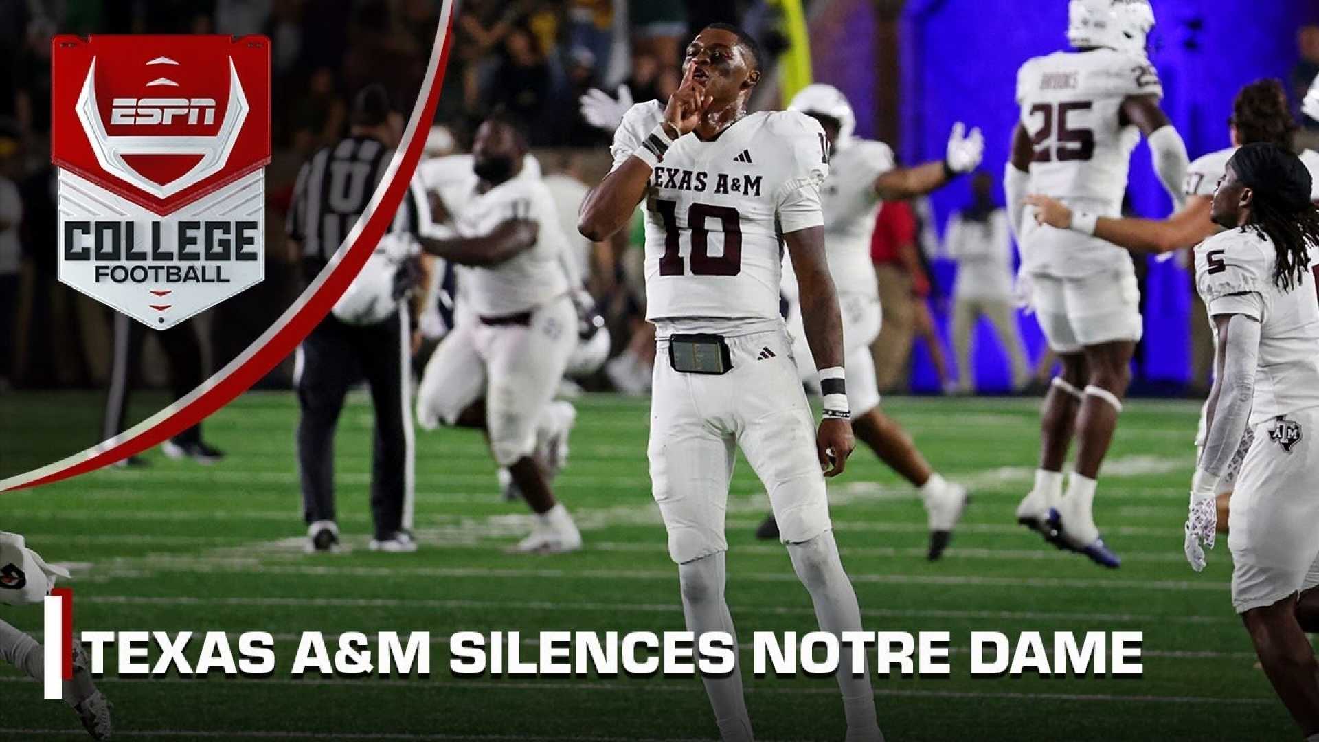 Texas A&m Football Victory Notre Dame