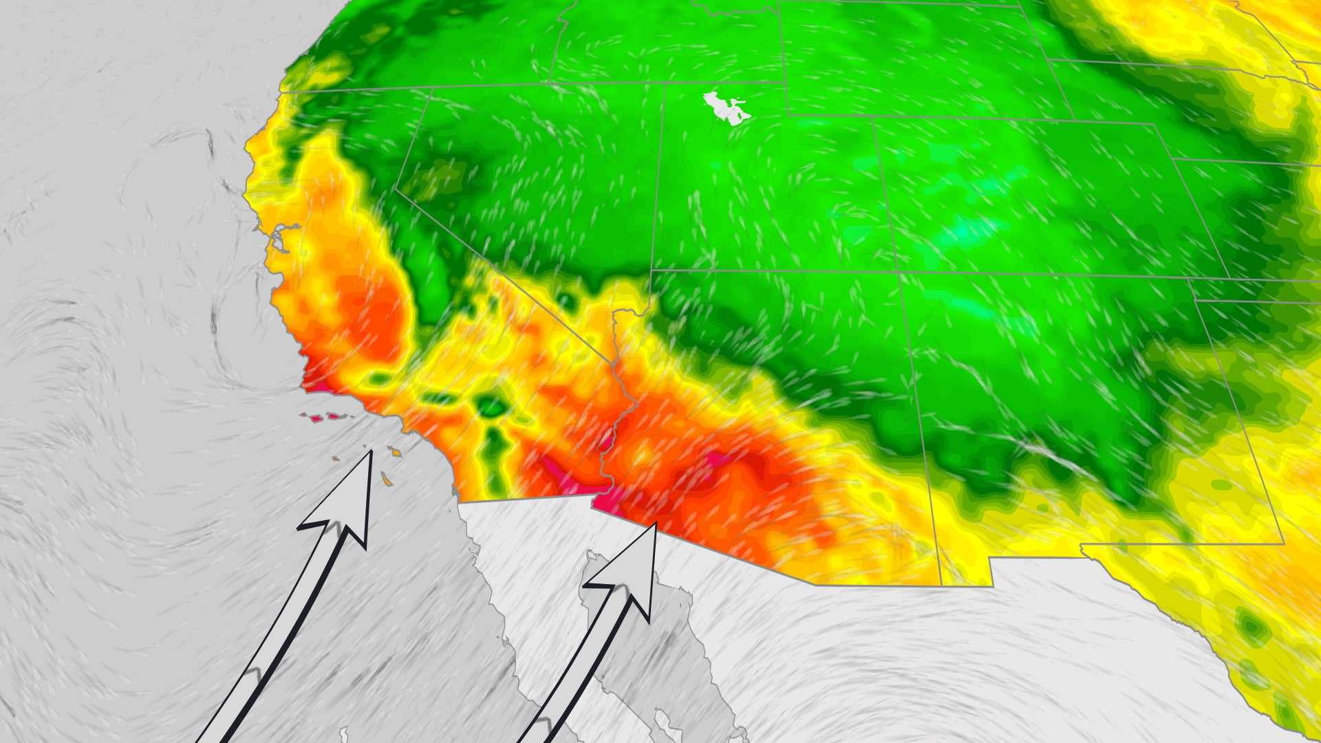 Tropical Storm Mario Rain Arizona