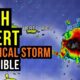 Tropical Storm Near Bahamas And Us
