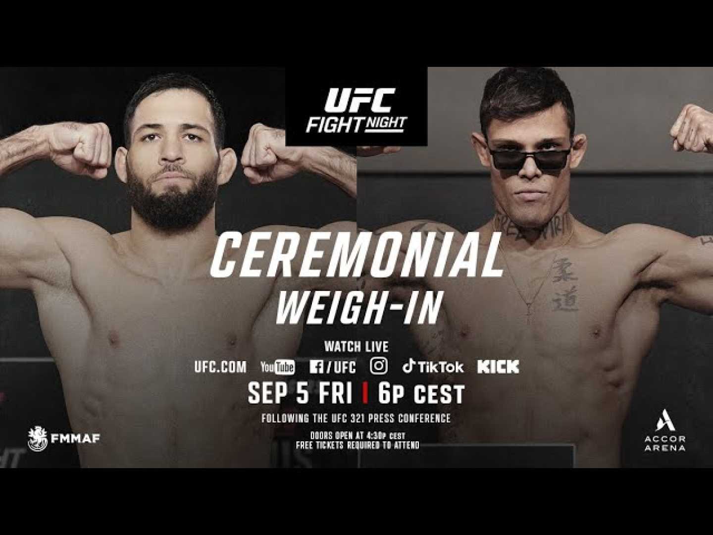Ufc Fight Night Paris Weigh Ins