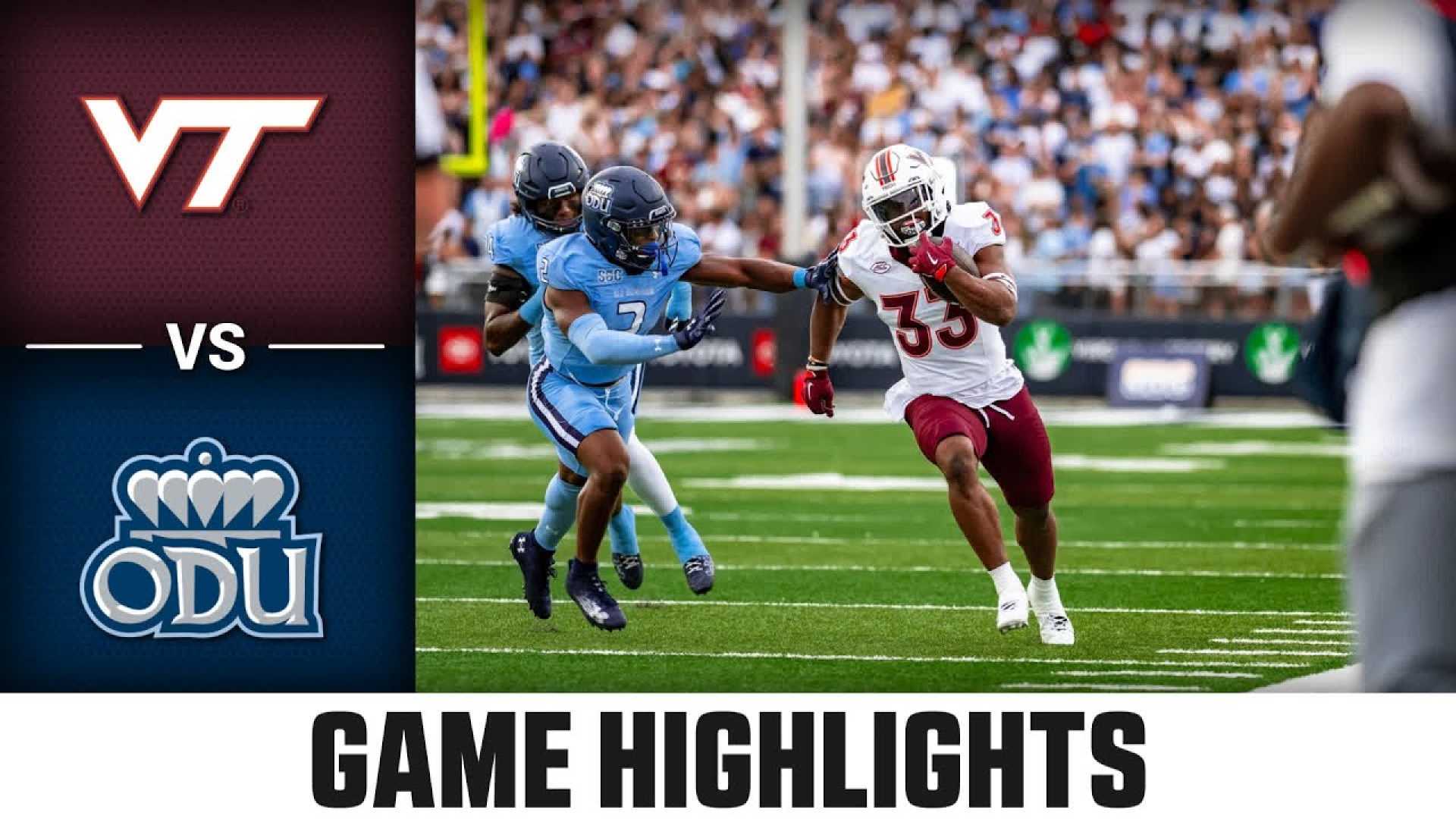 Virginia Tech Vs Old Dominion Football